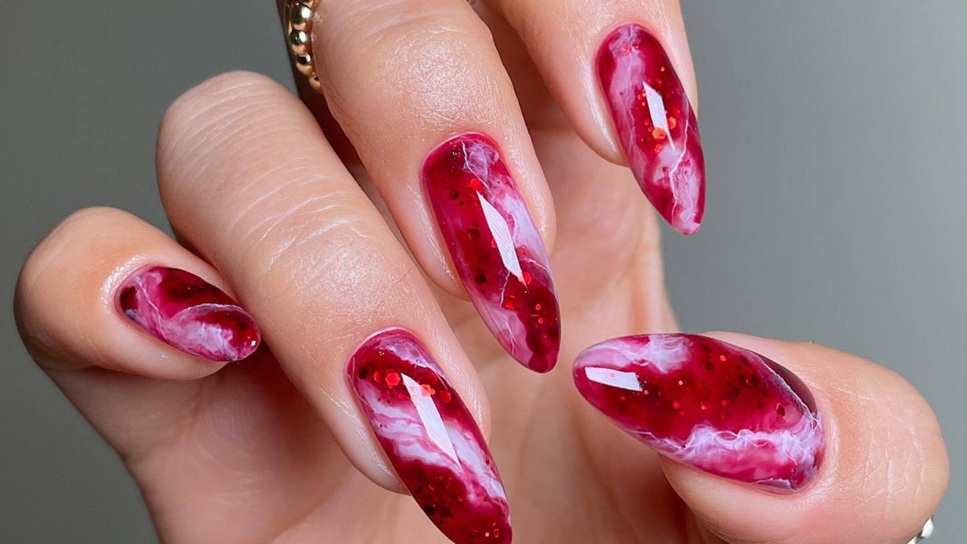 Nail Designs For Red Dresses