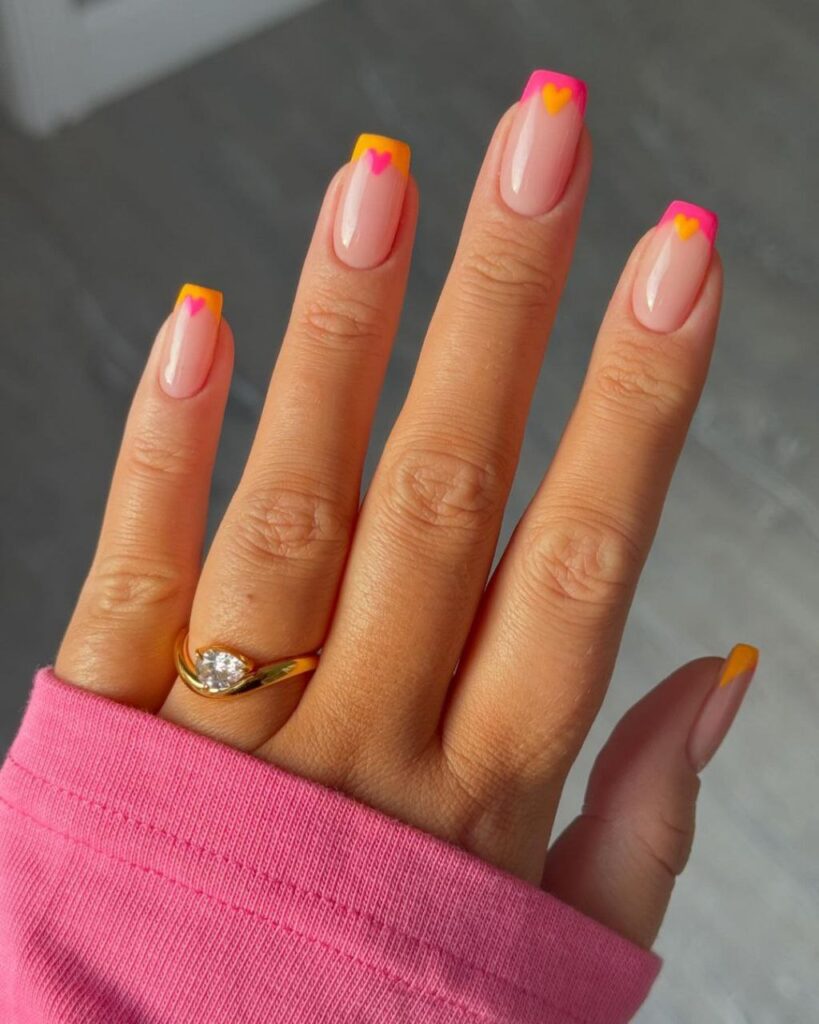 Orange Nails