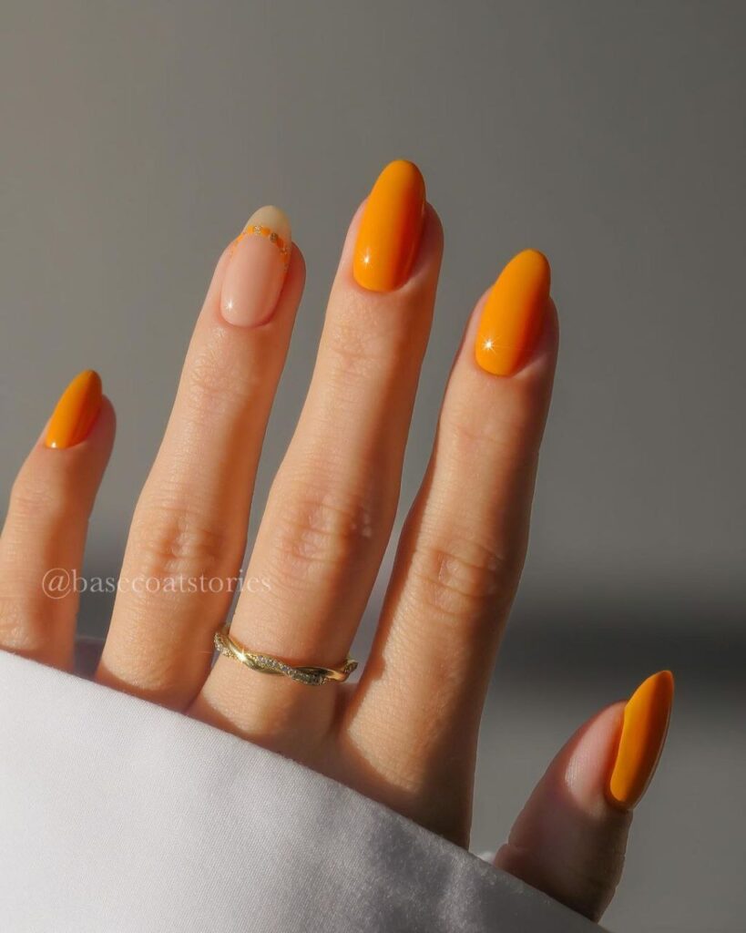 Orange Nails