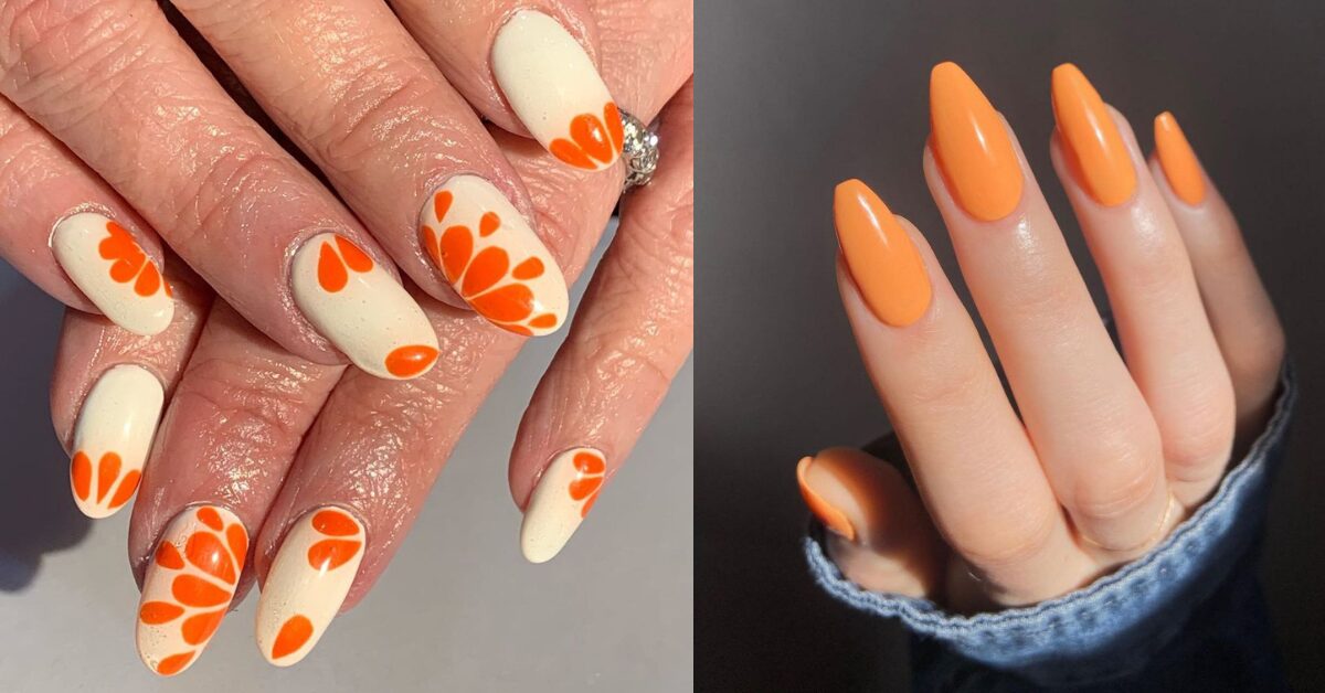 Orange Nails