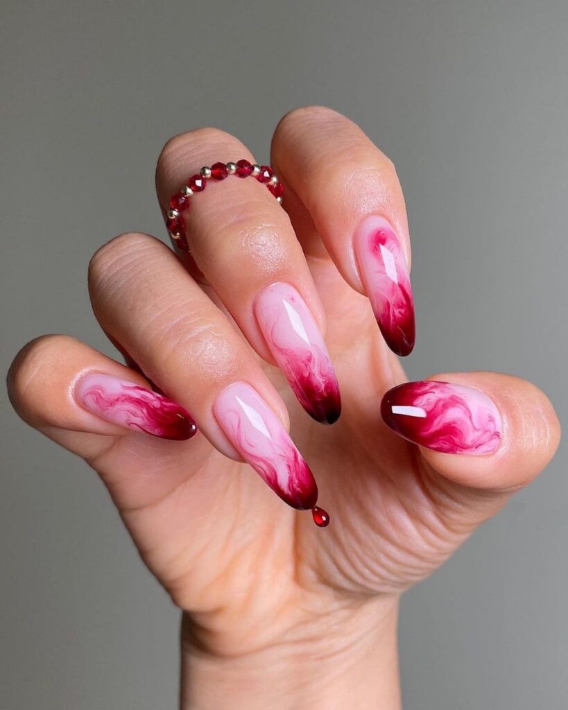 Valentine day nails