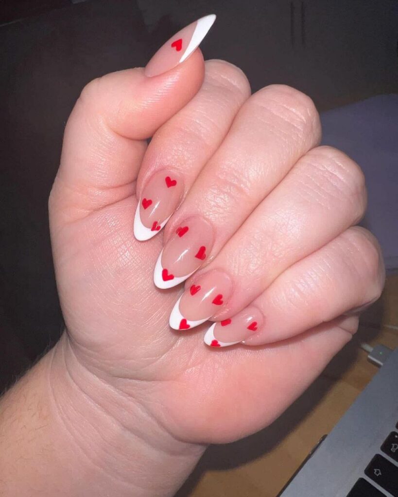 red heart nails