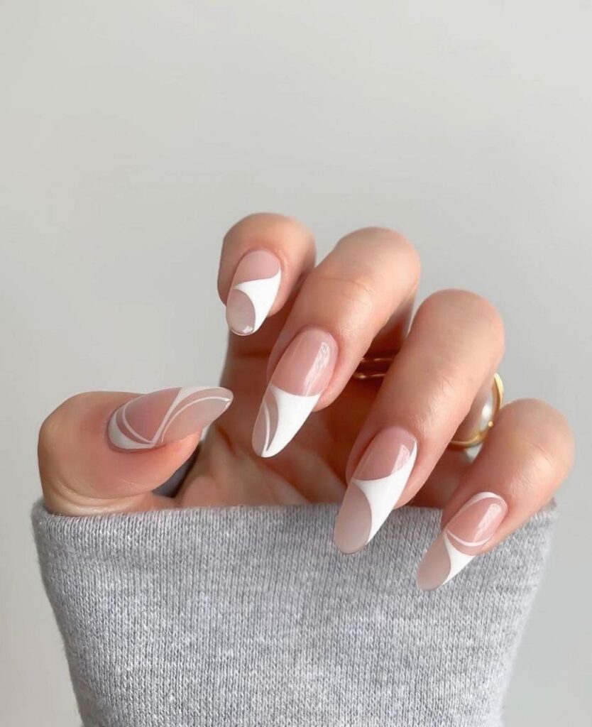 white nails