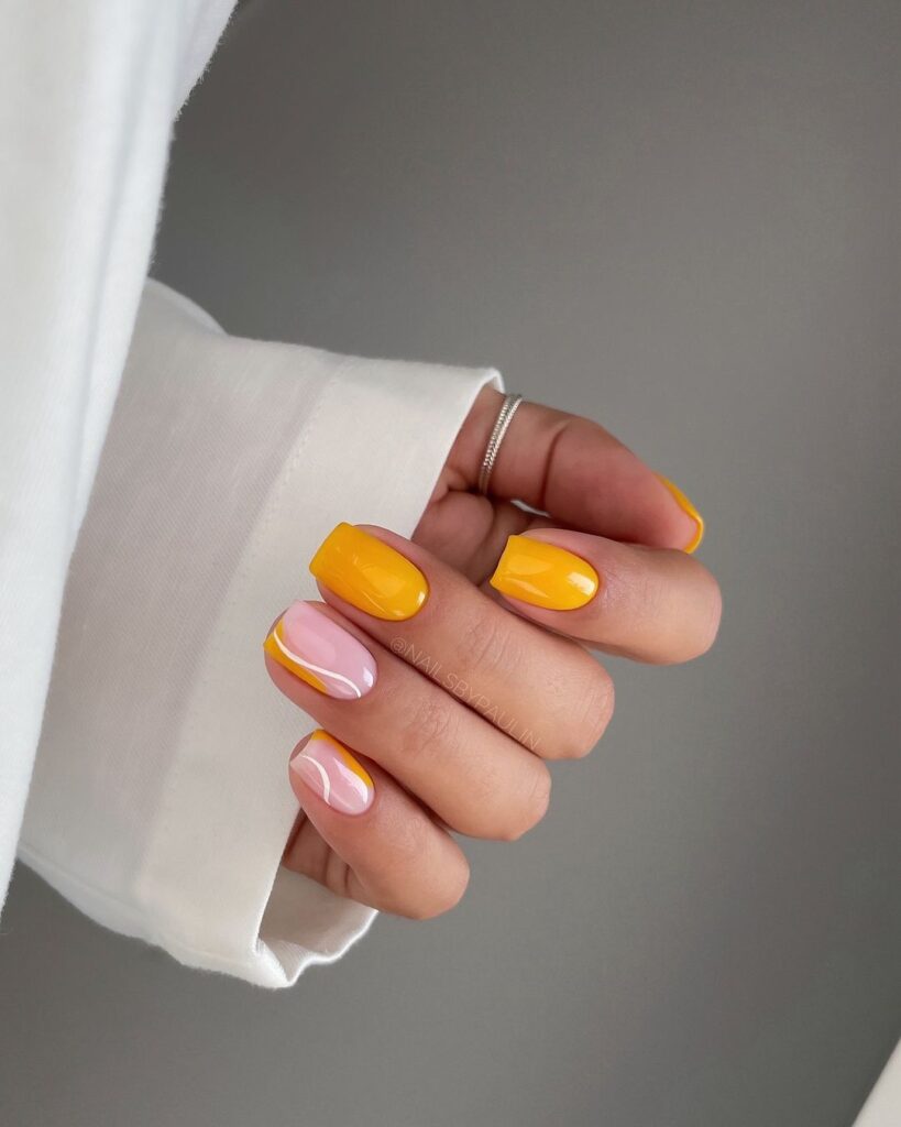 yellow nails